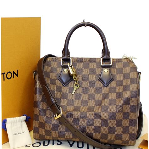 louis vuitton speedy 25 damier with strap|louis Vuitton Speedy 25 measurements.